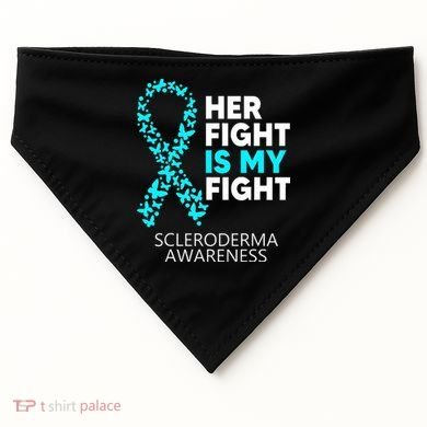 Scleroderma Awareness Her Fight is my Fight Disease USA-Made Doggie Bandana