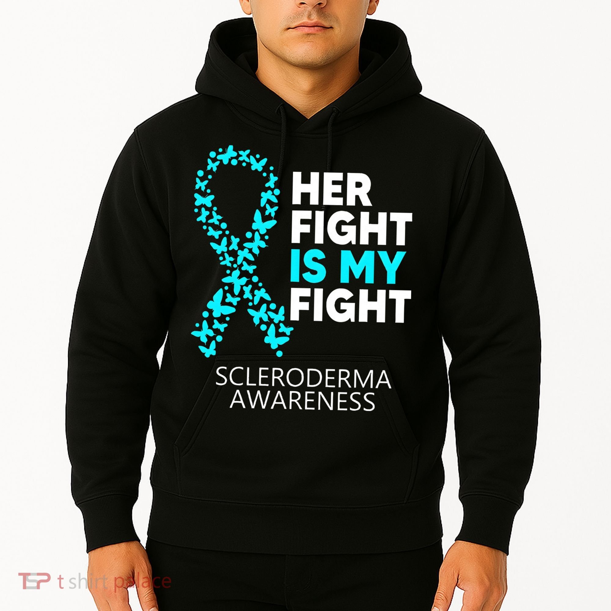 Scleroderma Awareness Her Fight is my Fight Disease Hoodie