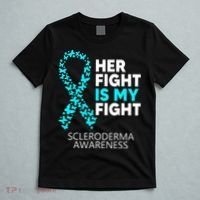 Scleroderma Awareness Her Fight is my Fight Disease T-Shirt thumb 5