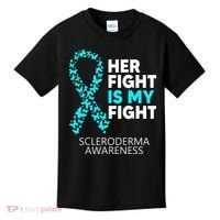 Scleroderma Awareness Her Fight is my Fight Disease Kids T-Shirt thumb 0