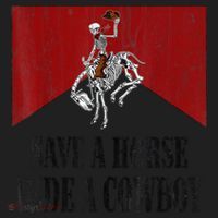 Save A Horse Ride A Cowboy Skeleton Western Country Women's Sweatshirt thumb 2
