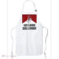 Save A Horse Ride A Cowboy Skeleton Western Country Apron thumb 0
