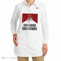 Save A Horse Ride A Cowboy Skeleton Western Country Apron thumb 2