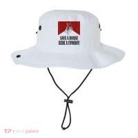 Save A Horse Ride A Cowboy Skeleton Western Country Bucket Hat thumb 0