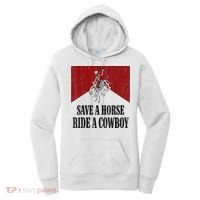 Save A Horse Ride A Cowboy Skeleton Western Country Women's Hoodie thumb 0
