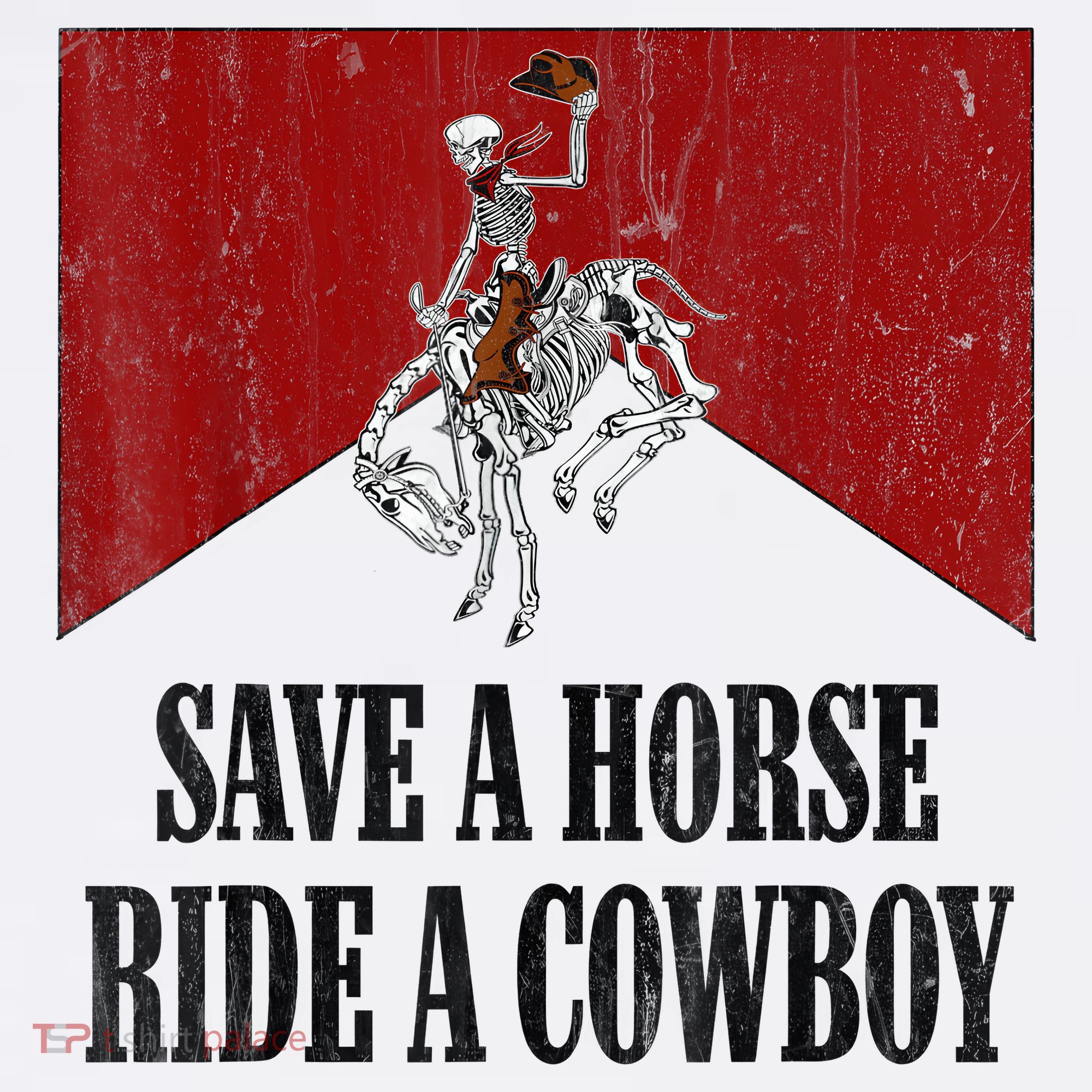 Save A Horse Ride A Cowboy Skeleton Western Country Mousepad