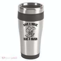 Save A Horse Ride A Cousin All Trash No Trailer Trash YAll 16oz Travel Tumbler thumb 0