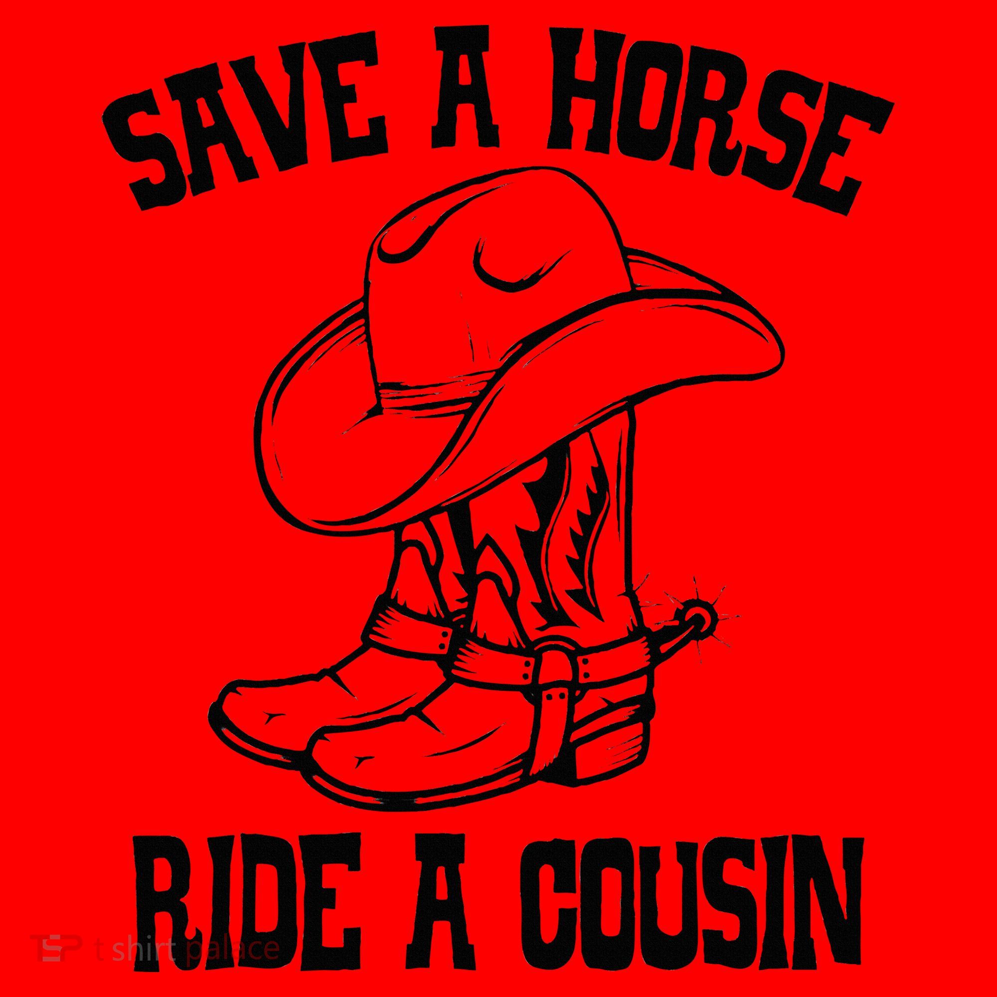 Save A Horse Ride A Cousin All Trash No Trailer Trash YAll Santa Hat