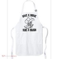Save A Horse Ride A Cousin All Trash No Trailer Trash YAll Apron thumb 0