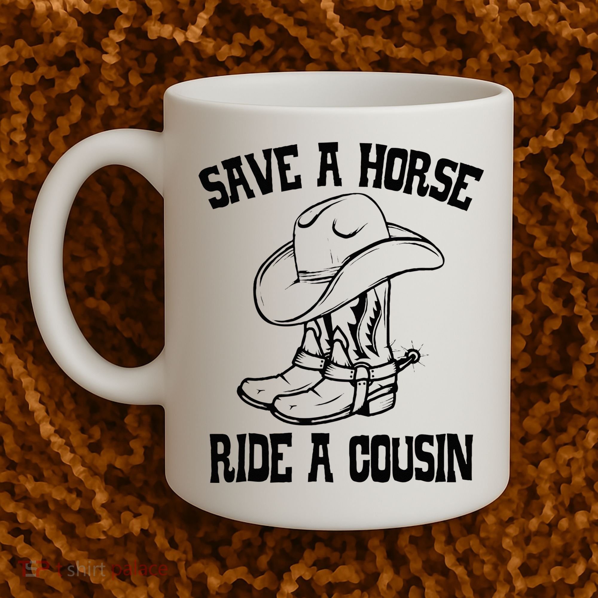 Save A Horse Ride A Cousin All Trash No Trailer Trash YAll Coffee Mug