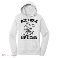 Save A Horse Ride A Cousin All Trash No Trailer Trash YAll Women's Hoodie thumb 0