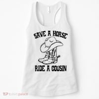 Save A Horse Ride A Cousin All Trash No Trailer Trash YAll Women's Tank Top thumb 0
