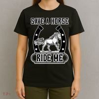 Save A Horse Ride Me Funny Cowboy T-Shirt thumb 4