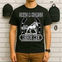 Save A Horse Ride Me Funny Cowboy T-Shirt thumb 6