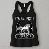 Save A Horse Ride Me Funny Cowboy Women's Tank Top thumb 3