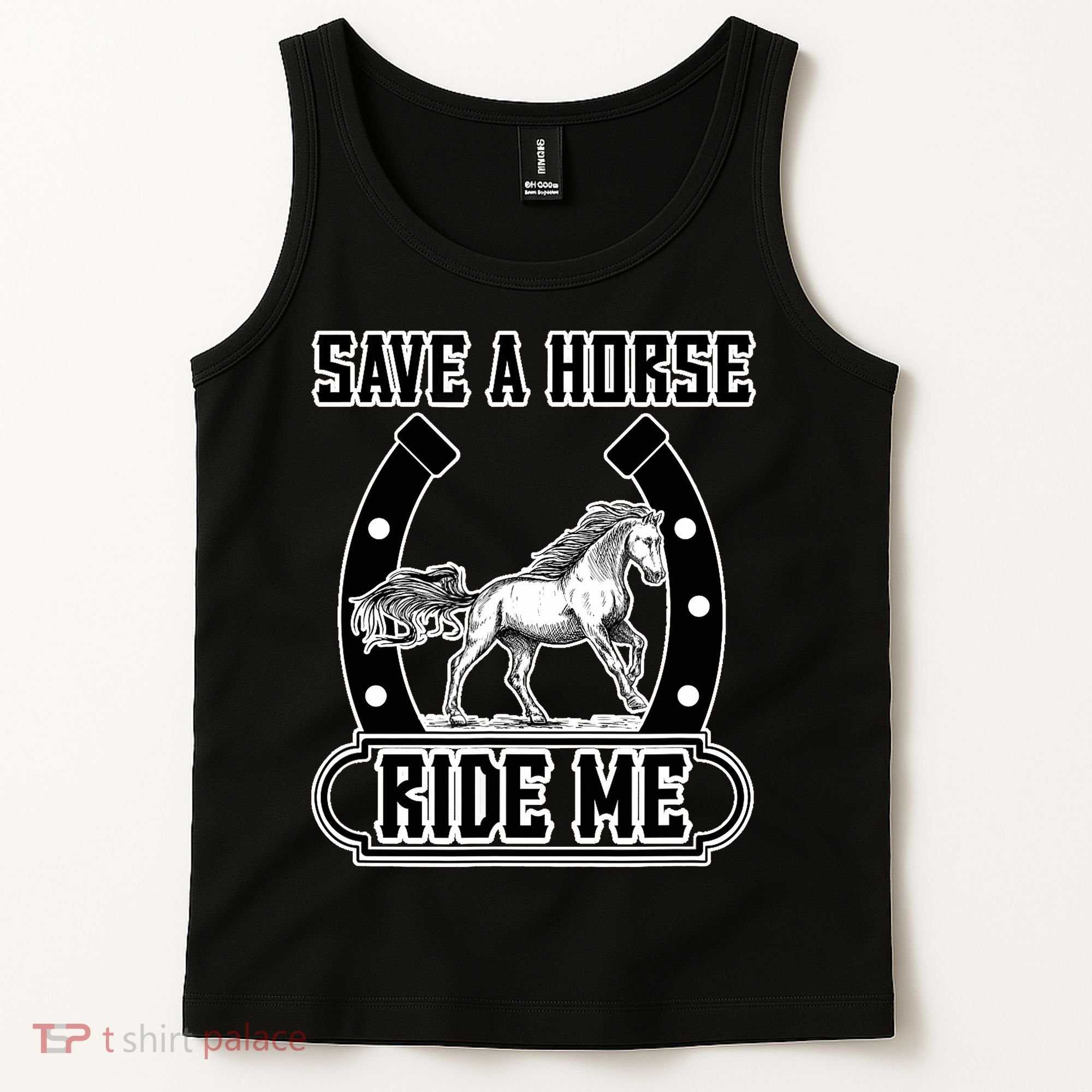 Save A Horse Ride Me Funny Cowboy Tank Top