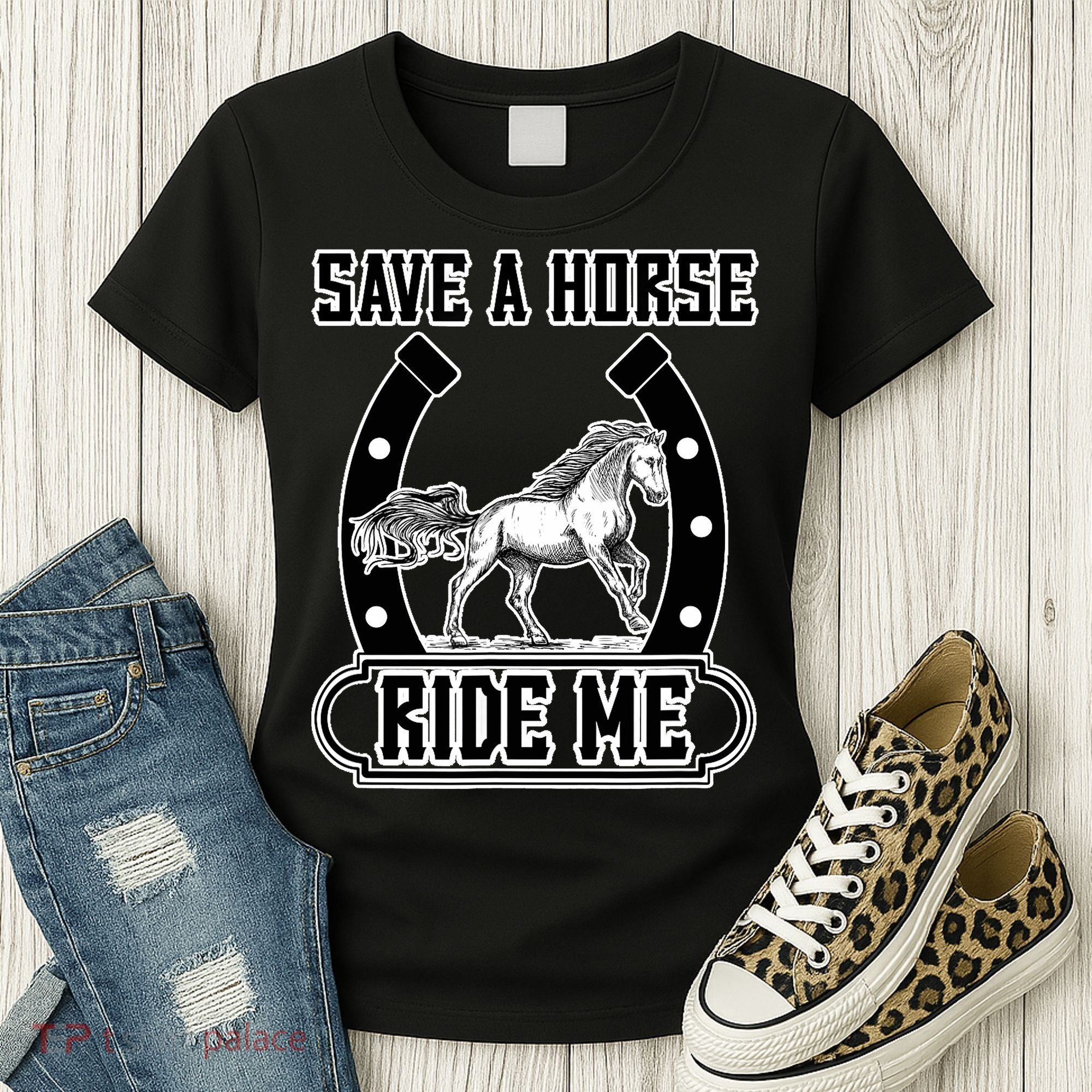 Save A Horse Ride Me Funny Cowboy Women's T-Shirt