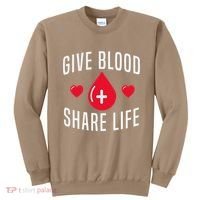 Small Act Health Life Saver National Blood Donor Month Sweatshirt thumb 0