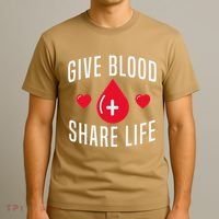 Small Act Health Life Saver National Blood Donor Month T-Shirt thumb 3