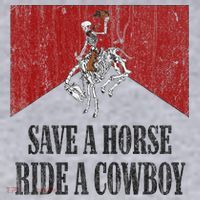 Save A Horse Ride A Cowboy Skeleton Western Country Women's Sweatshirt thumb 2