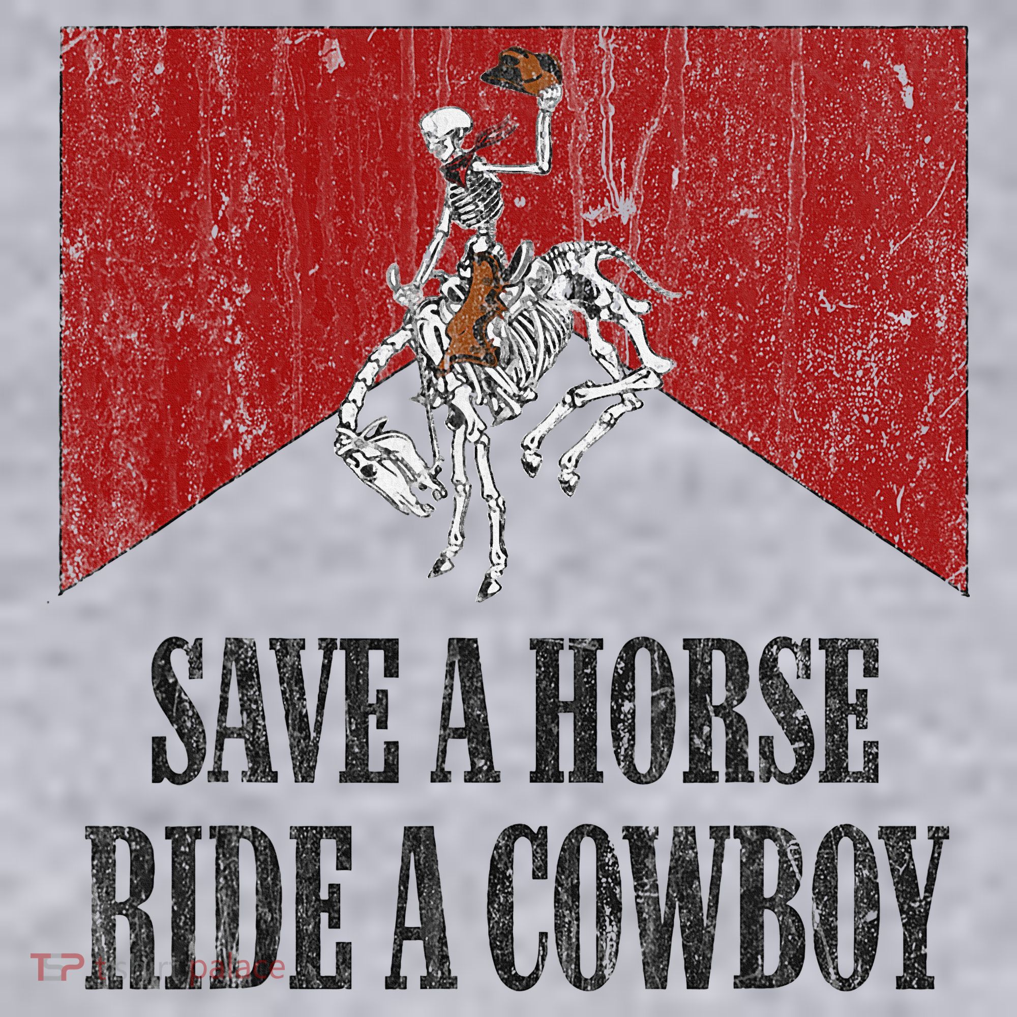 Save A Horse Ride A Cowboy Skeleton Western Country Women's Sweatshirt