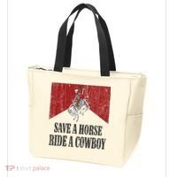 Save A Horse Ride A Cowboy Skeleton Western Country Tote Bag thumb 3