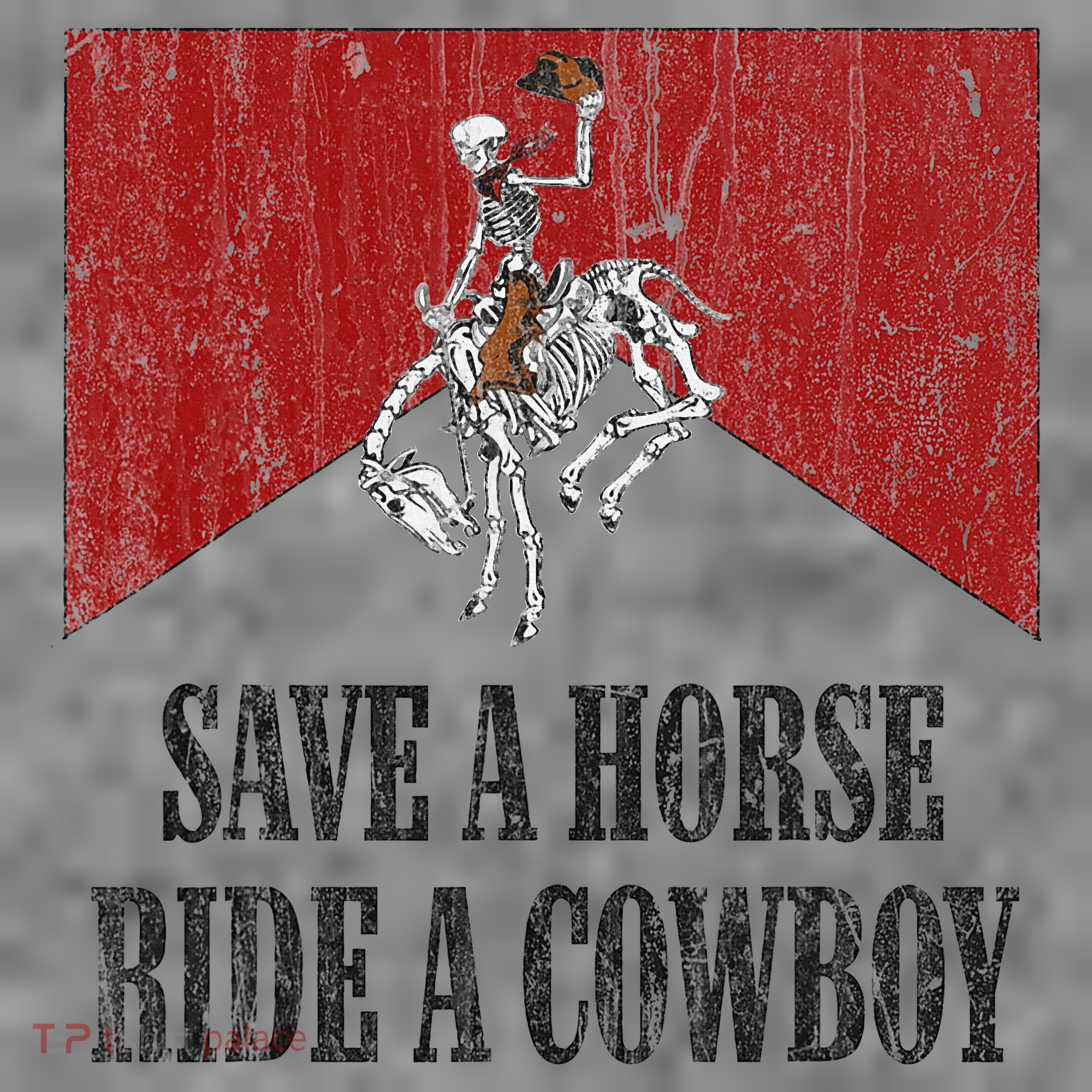 Save A Horse Ride A Cowboy Skeleton Western Country Tall Sweatshirt