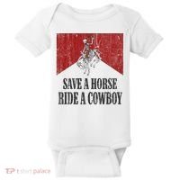 Save A Horse Ride A Cowboy Skeleton Western Country Baby Bodysuit thumb 0