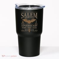 Salem Apothecary Herbalist Witch Wiccan Beige Bat Tumbler thumb 0