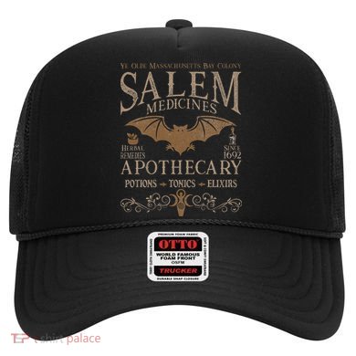 Salem Apothecary Herbalist Witch Wiccan Beige Bat Hat