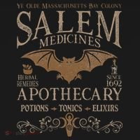 Salem Apothecary Herbalist Witch Wiccan Beige Bat Tank Top thumb 6