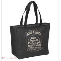 Some Aunts Have Tattoos Pretty Eyes Thick Thigh Tote Bag thumb 2