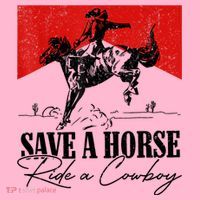 Save A Horse Ride A Cowboy Skeleton Country Skull Western Coaster thumb 2