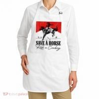 Save A Horse Ride A Cowboy Skeleton Country Skull Western Apron thumb 2