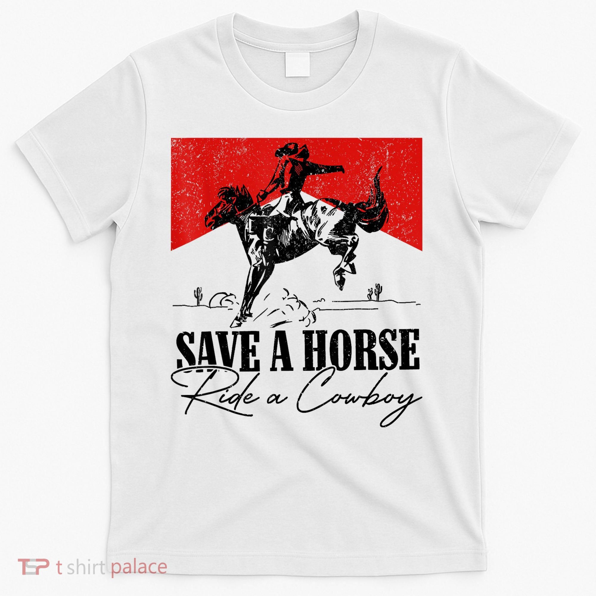Save A Horse Ride A Cowboy Skeleton Country Skull Western T-Shirt