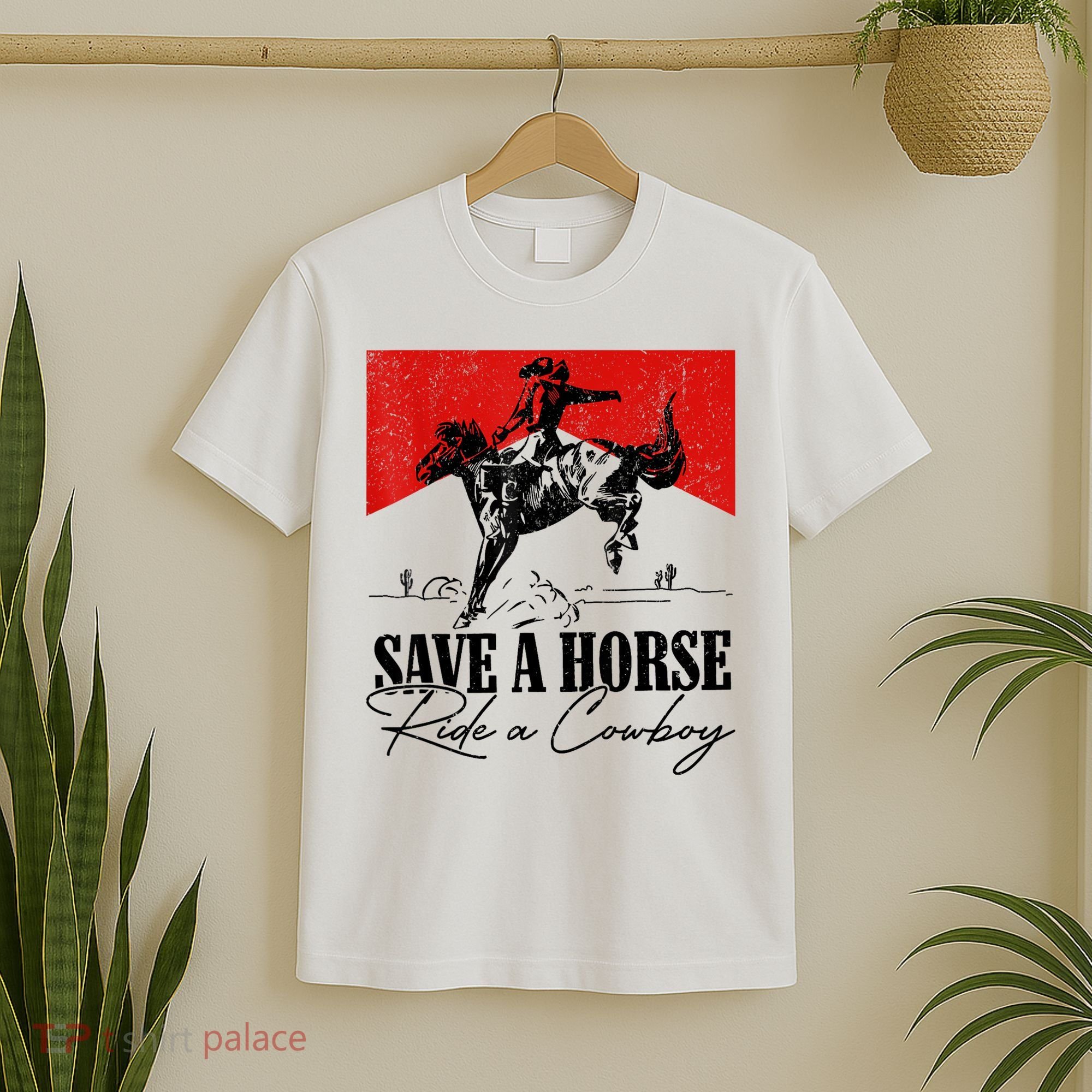 Save A Horse Ride A Cowboy Skeleton Country Skull Western T-Shirt