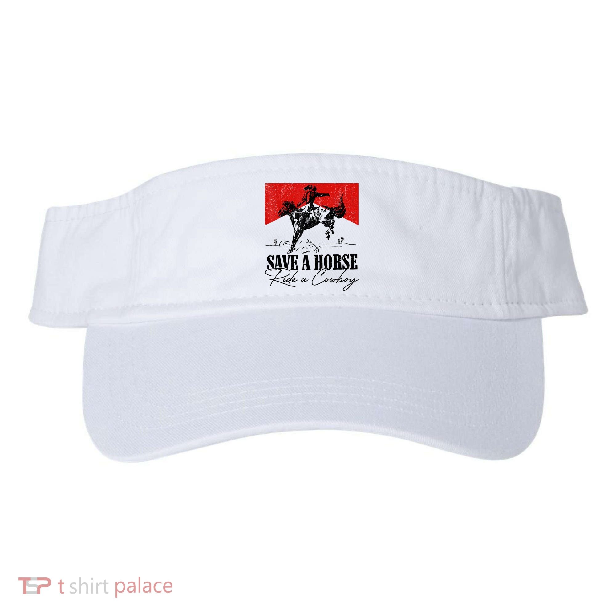 Save A Horse Ride A Cowboy Skeleton Country Skull Western Visor