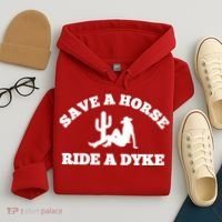 Save A Horse Ride A Dyke Hoodie thumb 4