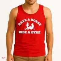 Save A Horse Ride A Dyke Tank Top thumb 3