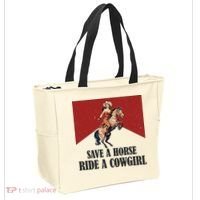 Save A Horse Ride A Cowgirl Tote Bag thumb 2