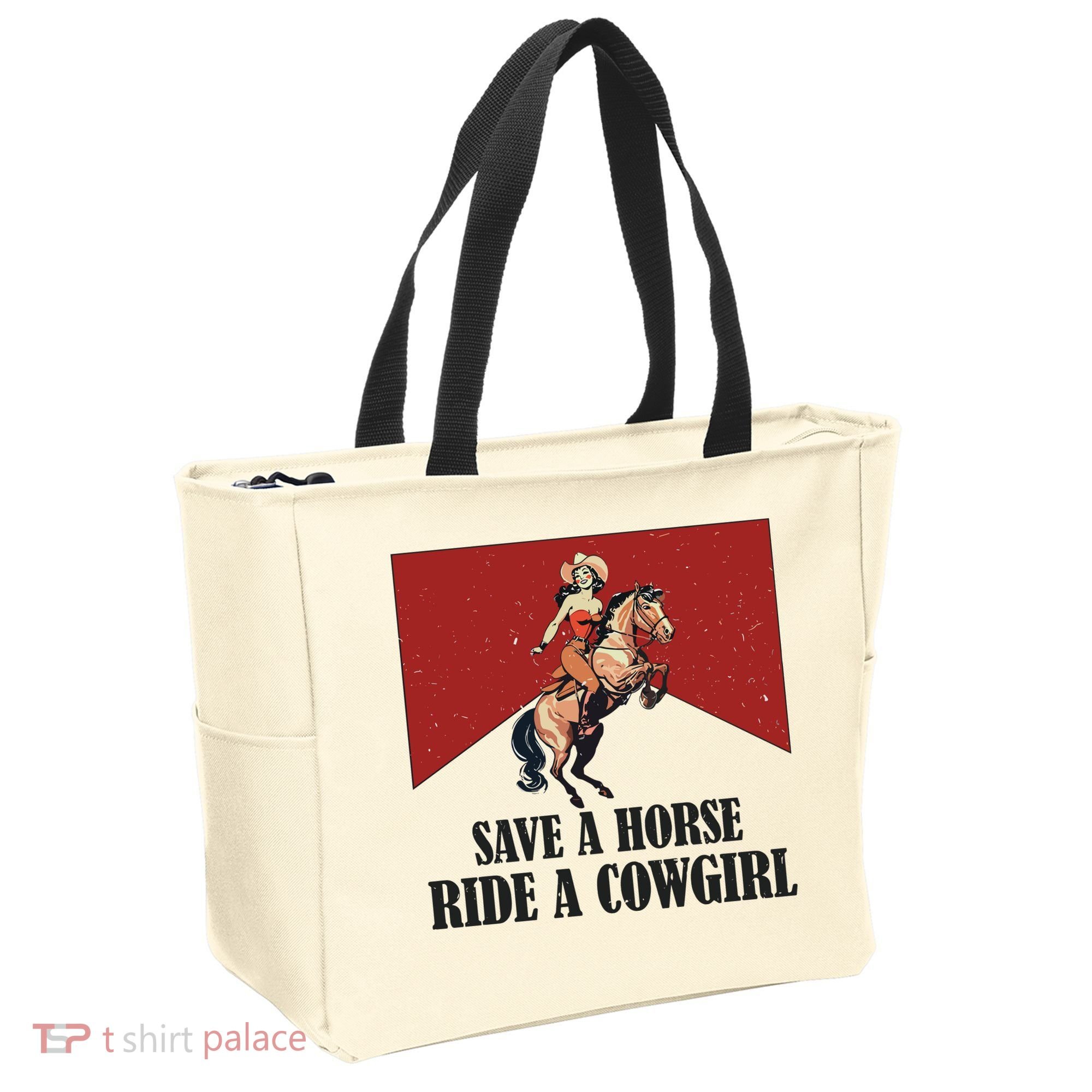Save A Horse Ride A Cowgirl Tote Bag