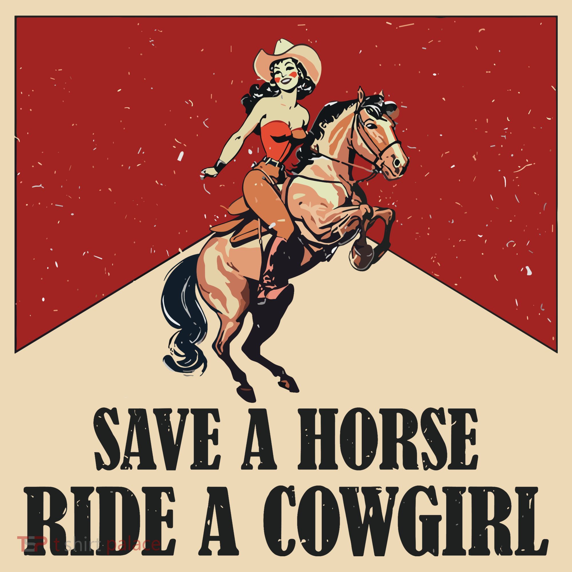 Save A Horse Ride A Cowgirl Tote Bag