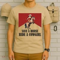 Save A Horse Ride A Cowgirl T-Shirt thumb 6