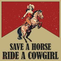 Save A Horse Ride A Cowgirl T-Shirt thumb 7
