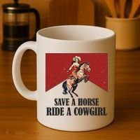 Save A Horse Ride A Cowgirl Coffee Mug thumb 4