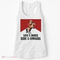 Save A Horse Ride A Cowgirl Women's Tank Top thumb 0