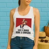 Save A Horse Ride A Cowgirl Women's Tank Top thumb 2