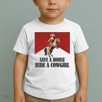 Save A Horse Ride A Cowgirl Toddler T-Shirt thumb 2