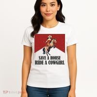 Save A Horse Ride A Cowgirl Women's T-Shirt thumb 4