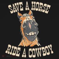 Save A Horse Ride A Cowboy Funny Rodeo Horseback Riding Mousepad thumb 1